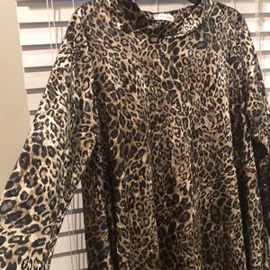 Southern Stitch Velvet Leopard Tunic/Dress